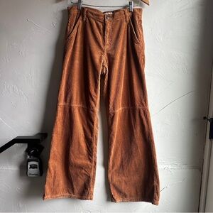 Arizona Brown Wide-Wale Corduroy Wide Leg Pants‎ Skater Baggy Grunge Sz 5